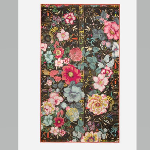 Johnny Was Floral Peace Beach Blanket 65”x70” NWT - Picture 2 of 9